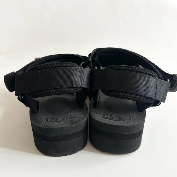 SUICOKE | CEL VPO PLATFORM SANDALS VIBRAM RUBBER SOLES (BLACK) LIGHTWEIGHT HYPE - Picture 9 of 15